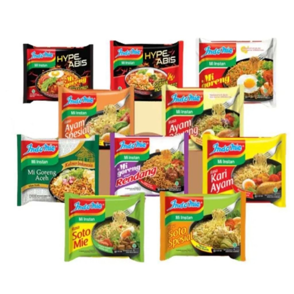 

Indomie berbagai macam rasa