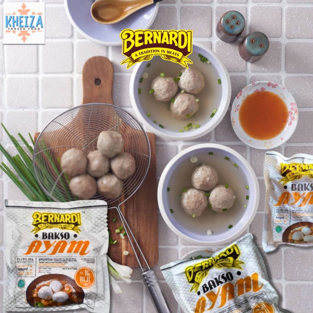 

BERNARDI Bakso AYAM Premium isi 16 25 50 Biji Halal - Kheiza Frozen