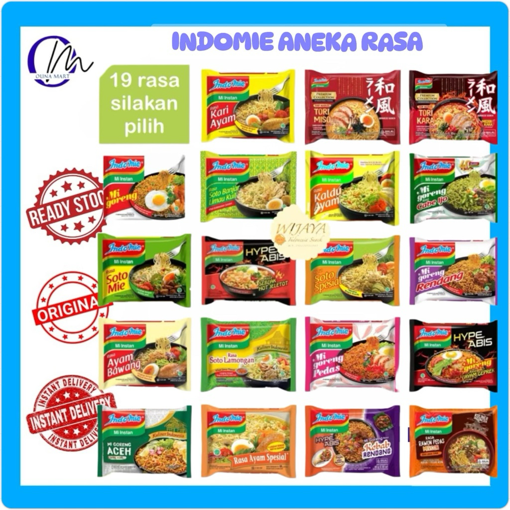 

(READY INSTAN) INDOMIE MIE SEMUA RASA ALL VARIAN / SOTO BANJAR LIMAU / KARI / SEBLAK / AYAM GEPREK / RENDANG
