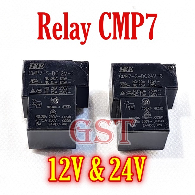 HKE CMP7 S-DC12V-C & DC24V-C Relay HKE CMP7 12V 24V rilei kodok 6 pin rilei rellay T 6 pin