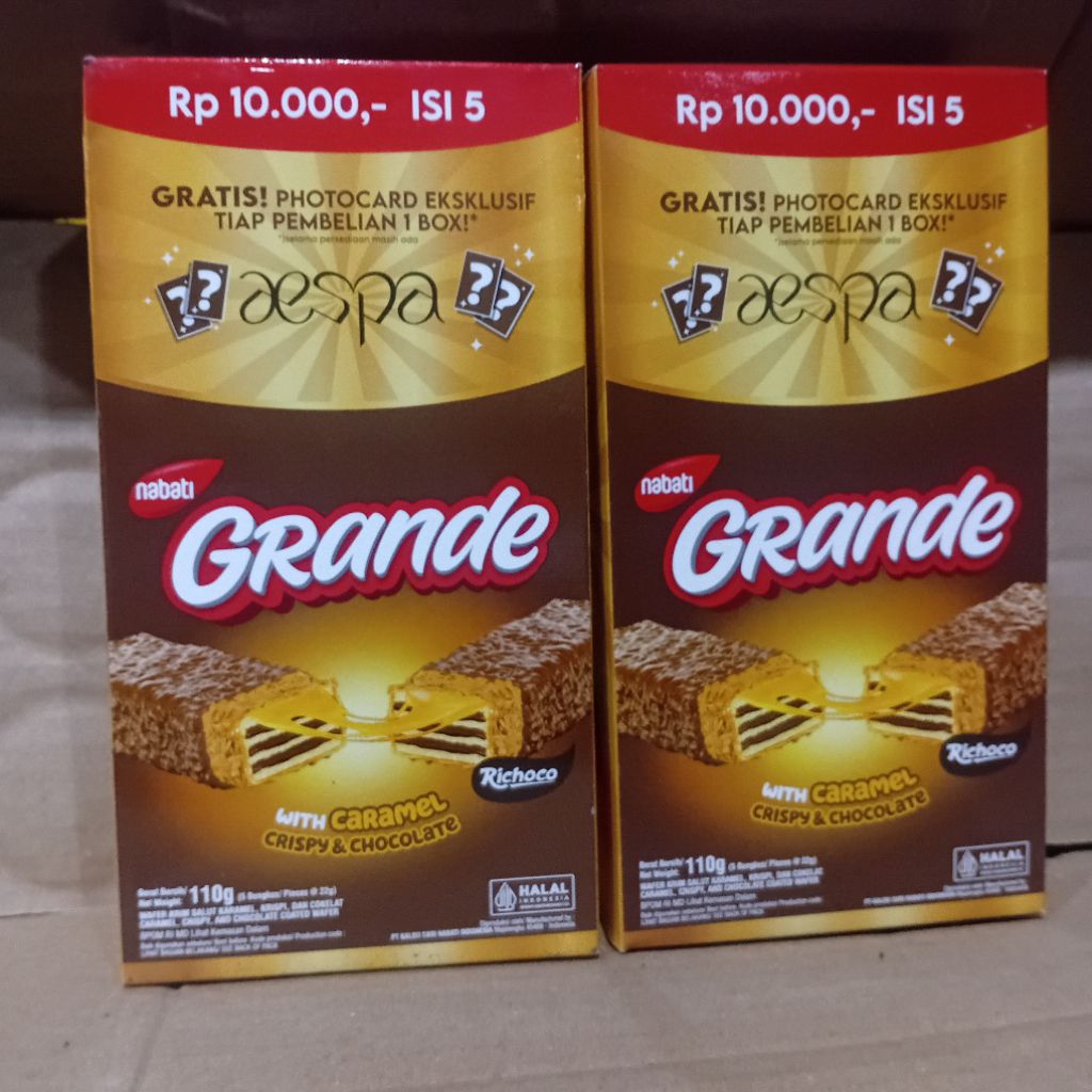 

PROMO ! NABATI GRANDE WITH CARAMEL CRISPY & CHOCOLATE, GRATIS PHOTOCARD EKSKLUSIF