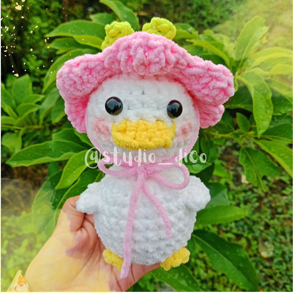 Boneka Bebek Rajut Boneka Bebek Boneka Lucu Bebek Rajut Duck Crochet