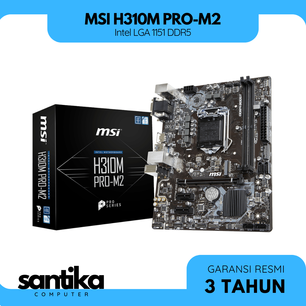 MSI H310M PRO-M2 Motherboard Intel LGA 1151 DDR4
