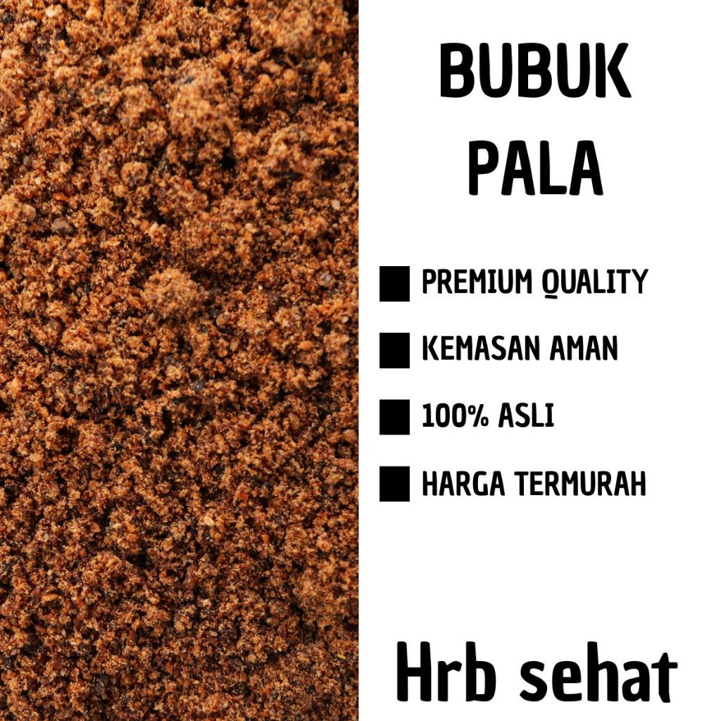 

50 gram pala bubuk asli