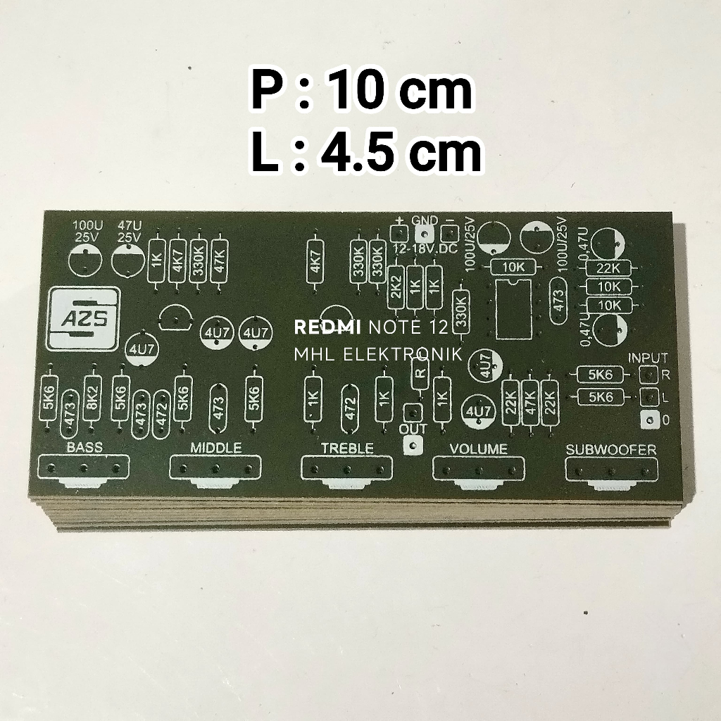 PCB Tone Control Mono Plus Middle Dan Subwoofer