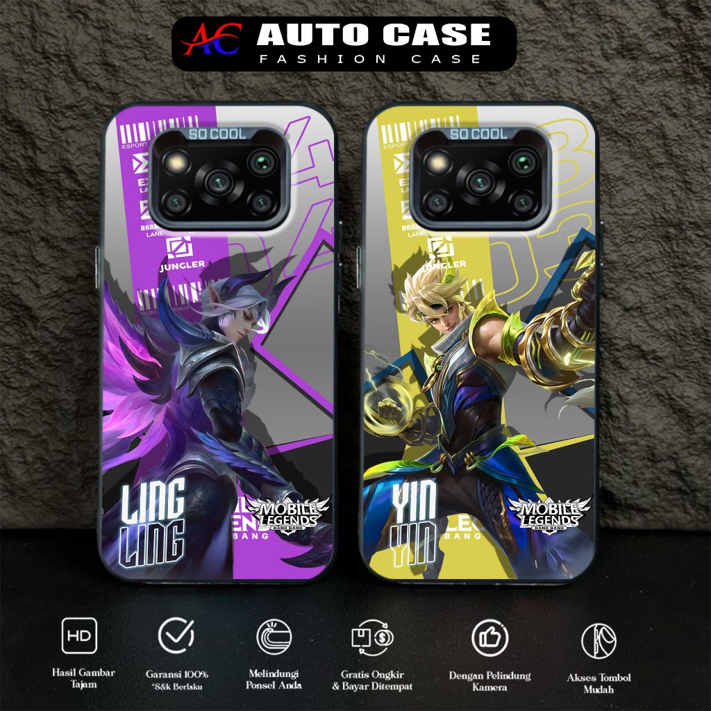 Premium Matte POCO X3 X3 NFC X3 PRO Motif MLBB Hard Casing Hp Auto Case Case Socool IMD Softcase Hp