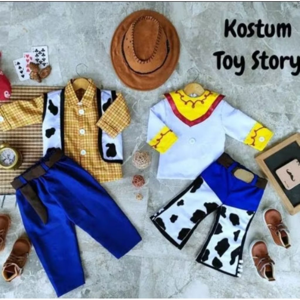 Kostum Toy Story Anak Laki-laki | Pakaian Karakter Toy Story Anak Laki-laki | Baju Buzz Lightyear An