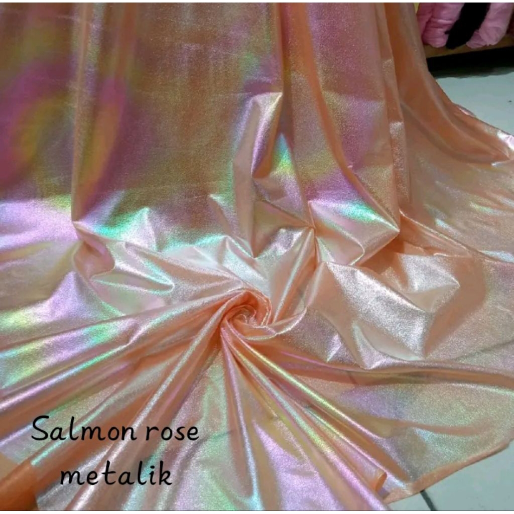 BAHAN KAIN HOLOGRAM METALIK / KAIN HOLOGRAM METALIK GRADASI