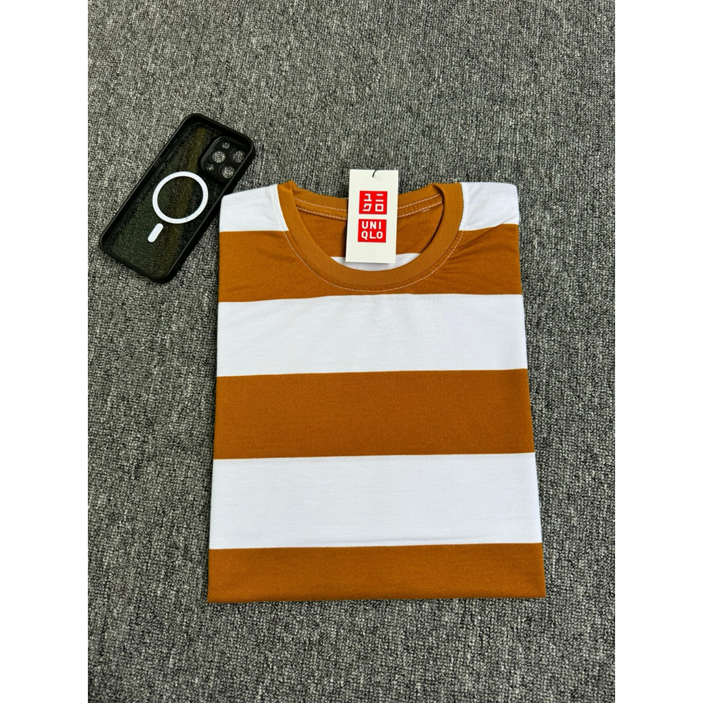 KAOS SALUR LENGAN PENDEK/KAOS SALUR STRIPE premium /Kaos salur pria dewasa