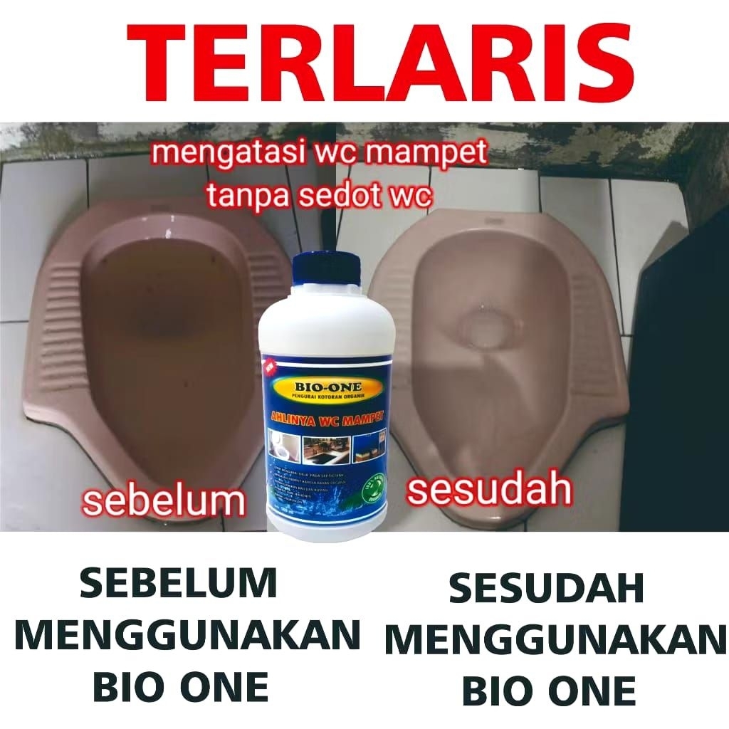 BIO ONE - (PAKET ISI 2) Obat Anti WC Penuh Mampet Paling Ampuh
