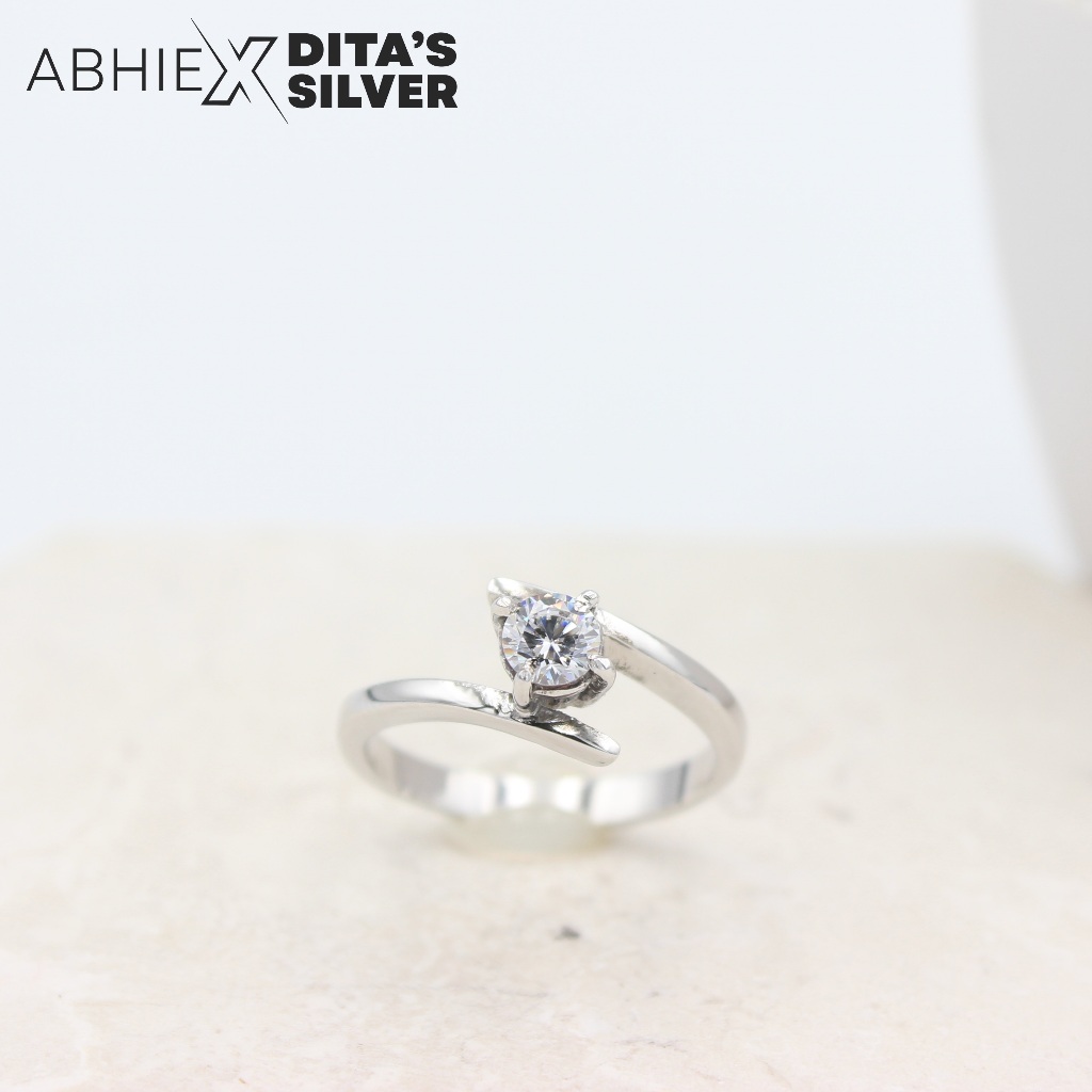 Cincin Wanita Perak/Paladium Kode W15