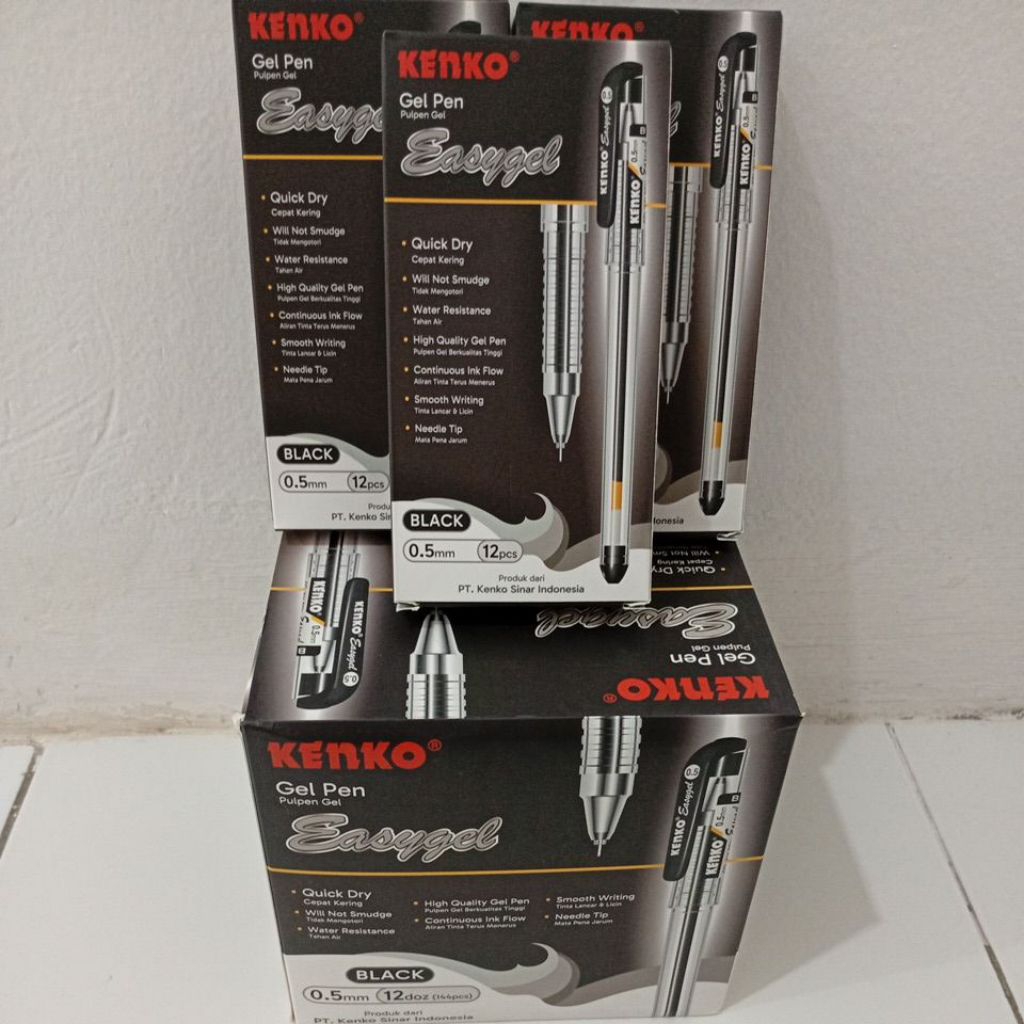 

PROMO!!!! pulpen kenko Easy Gel 0.5 mm. (harga di atas untuk per 1pak/12 pcs)