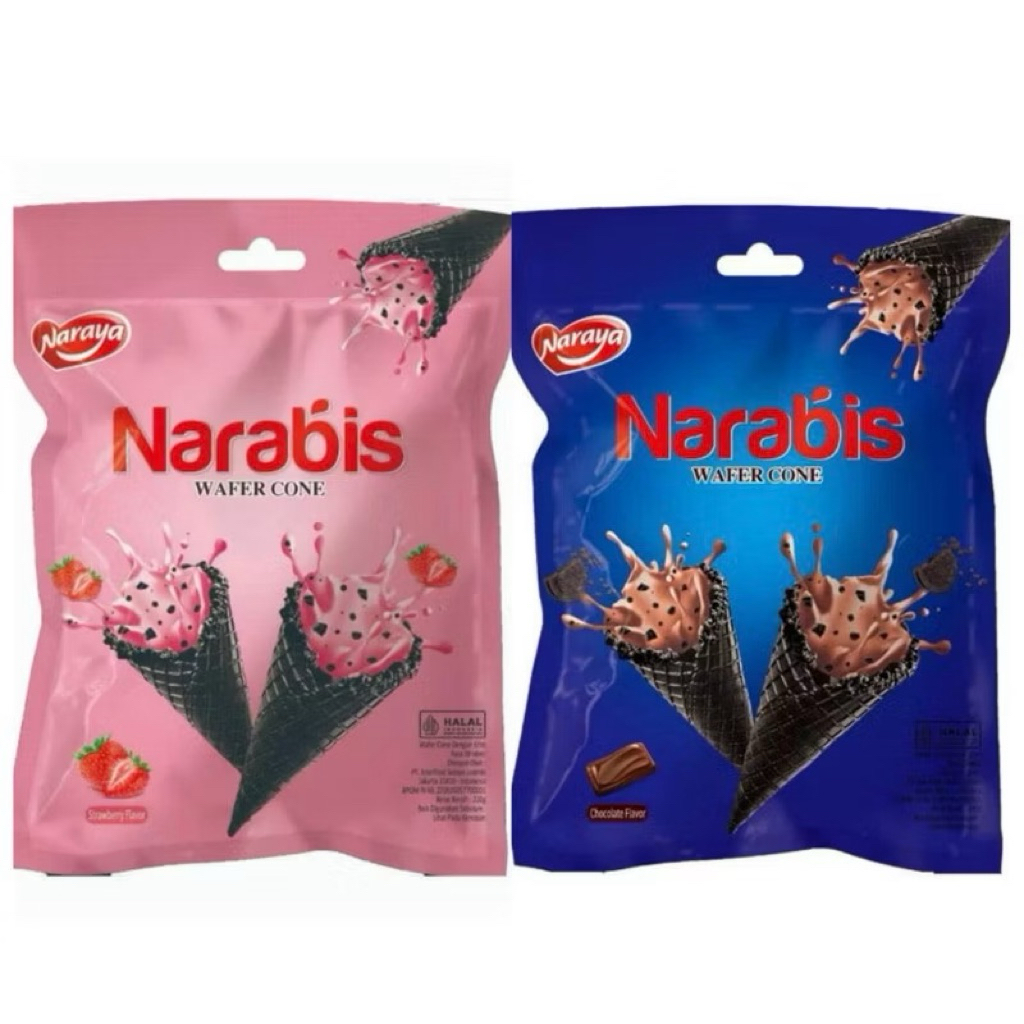 

Narabis Wafer Cone Cream Chocolate/Strawberry 80g