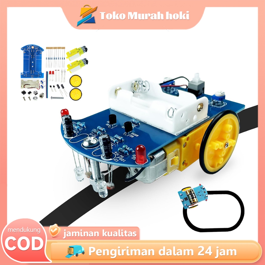 Line Tracking Robot DIY Robot Line Follower Kit Smart Car Line Follower Robot Edukasi Smart