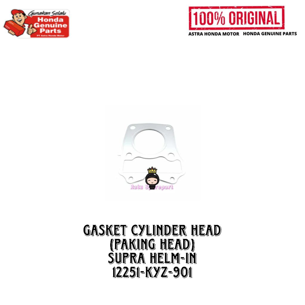 Gasket Cylinder Head Supra Helm-in Original - 12251KYZ901 - Paking Head Supra Helm-in - Gasket Cylin