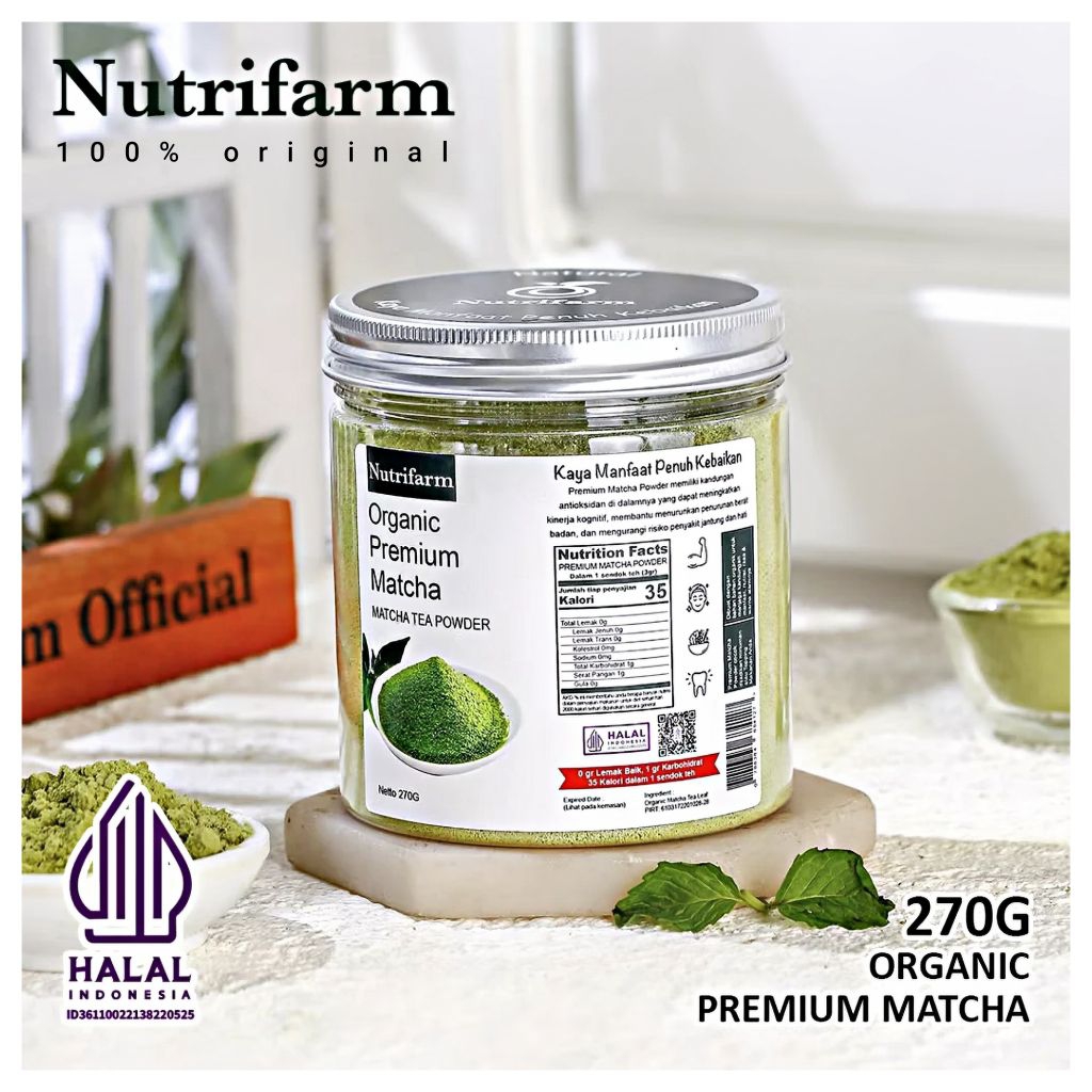 

Pure Matcha Organic Premium Powder Nutrifarm