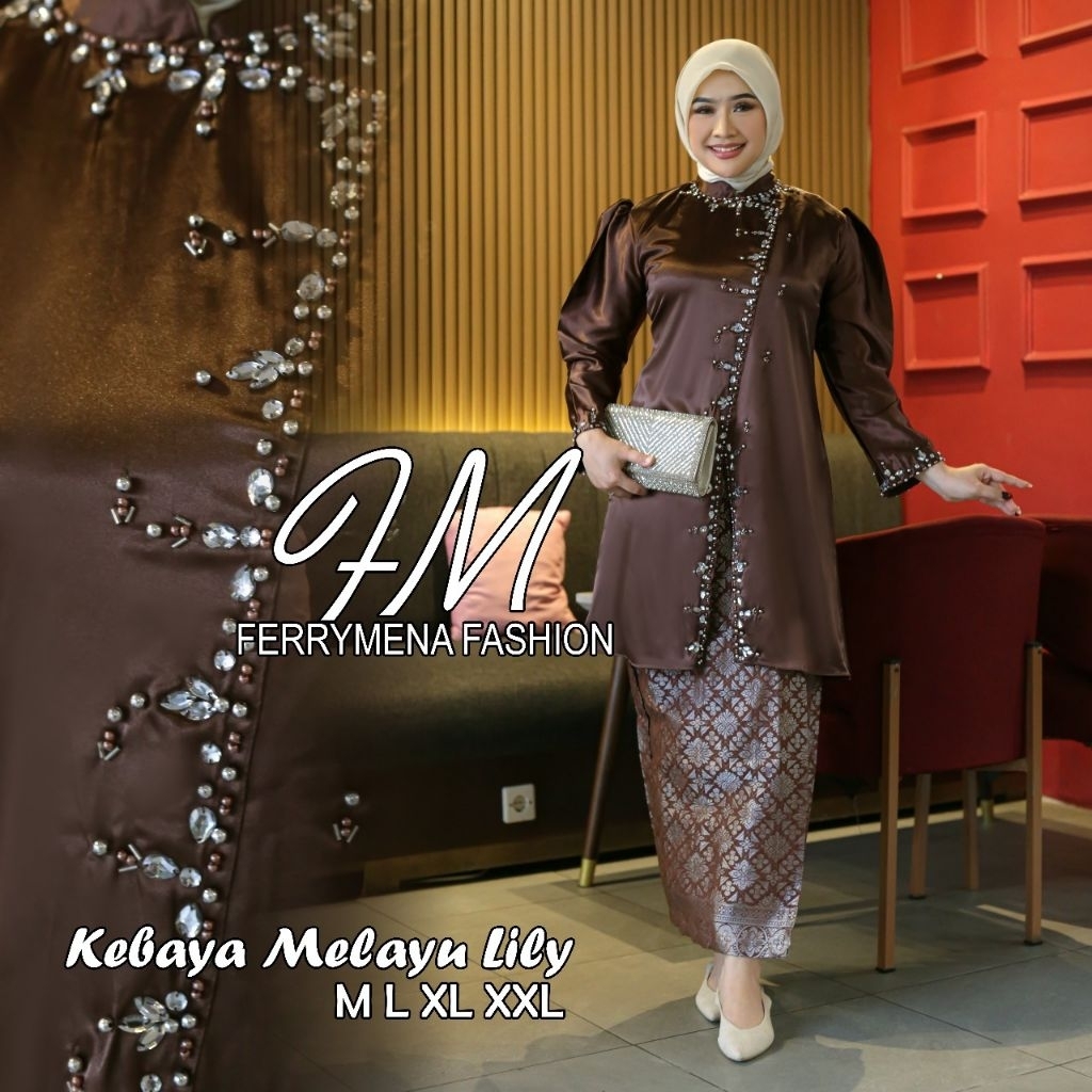 Setelan Kebaya Tunik Lily Payet // Kebaya Pesta Mewah // Kebaya Masakini // Kebaya Kondangan // Keba