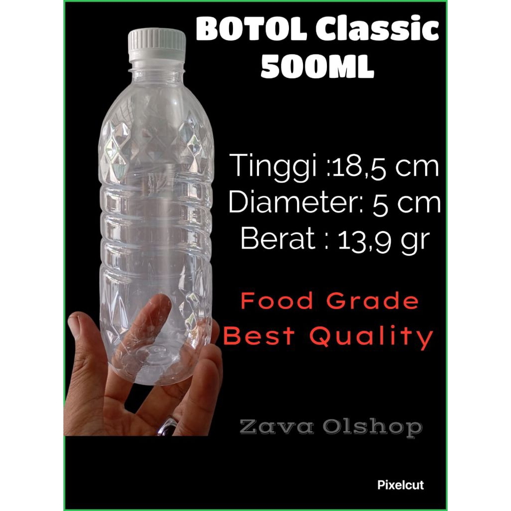 BOTOL 500ML / BOTOL MAWAR 500ML / BOTOL PLASTIK 500ML