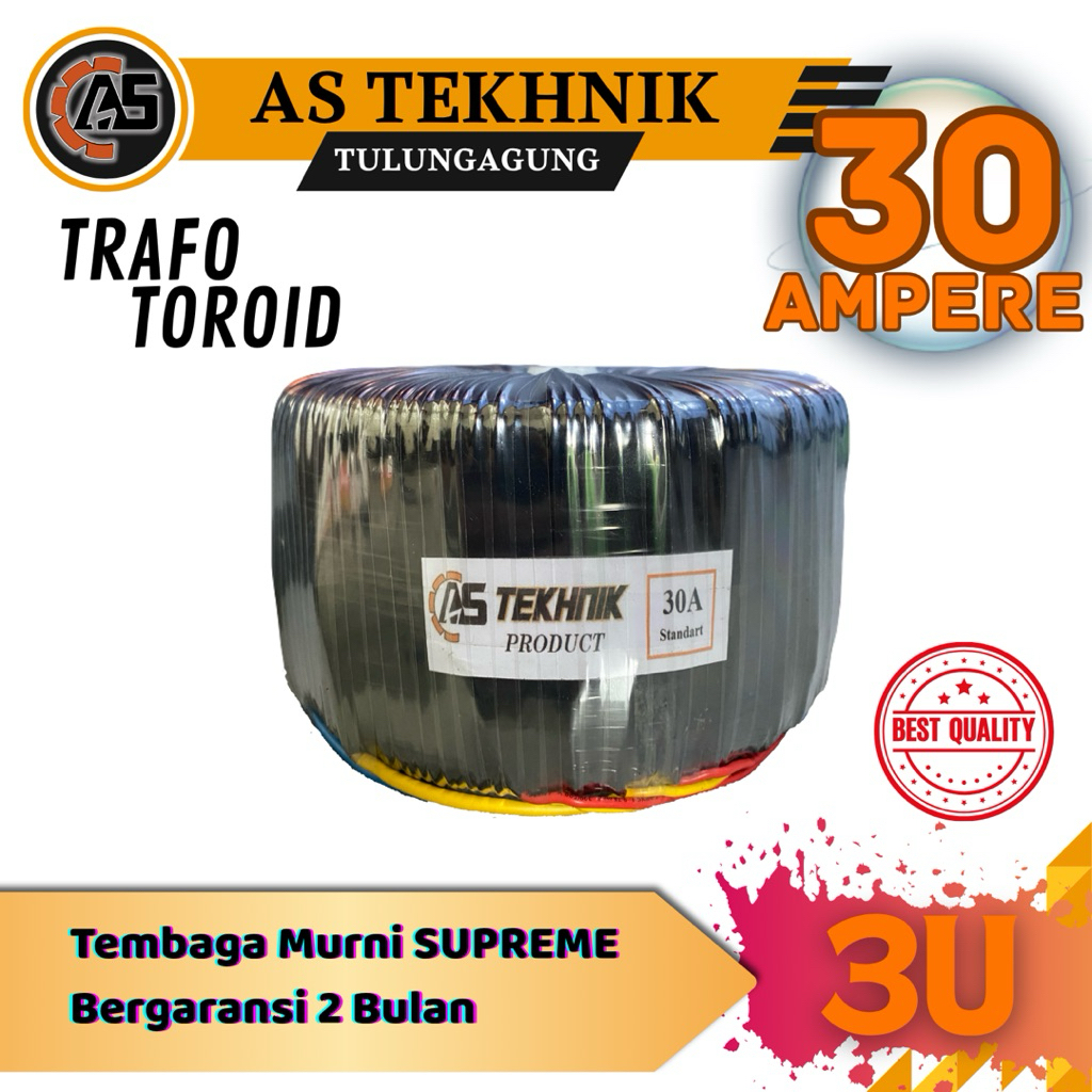 TRAFO TEROID DONAT 30A CT 65V-55V