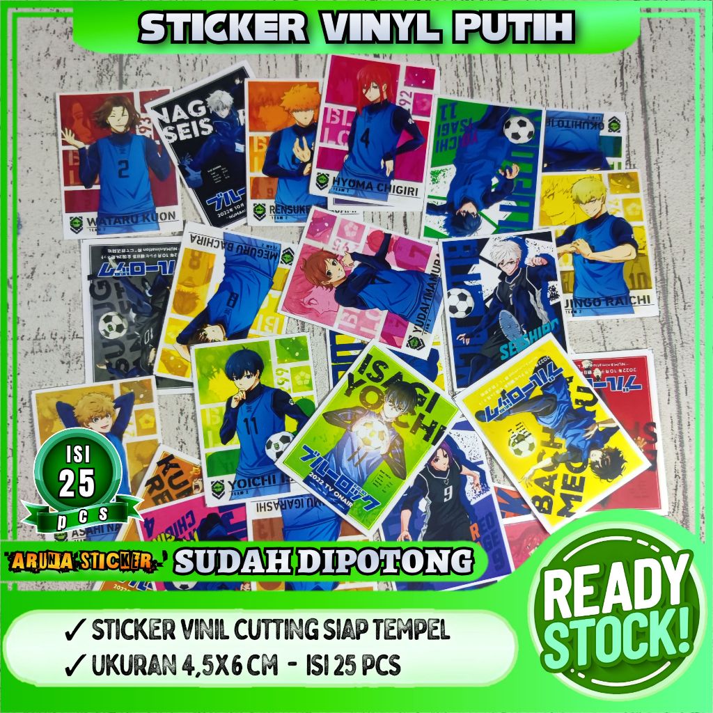 

Sudah Dipotong Sticker Anime Blue Lock Isi 25 pcs