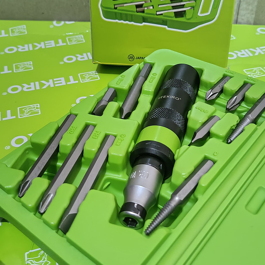 TEKIRO OBENG KETOK SET LENGKAP 11 PCS / OBENG GETOK TEKIRO ORIGINAL KOMPLIT / OBENG GEDOK FULL SET