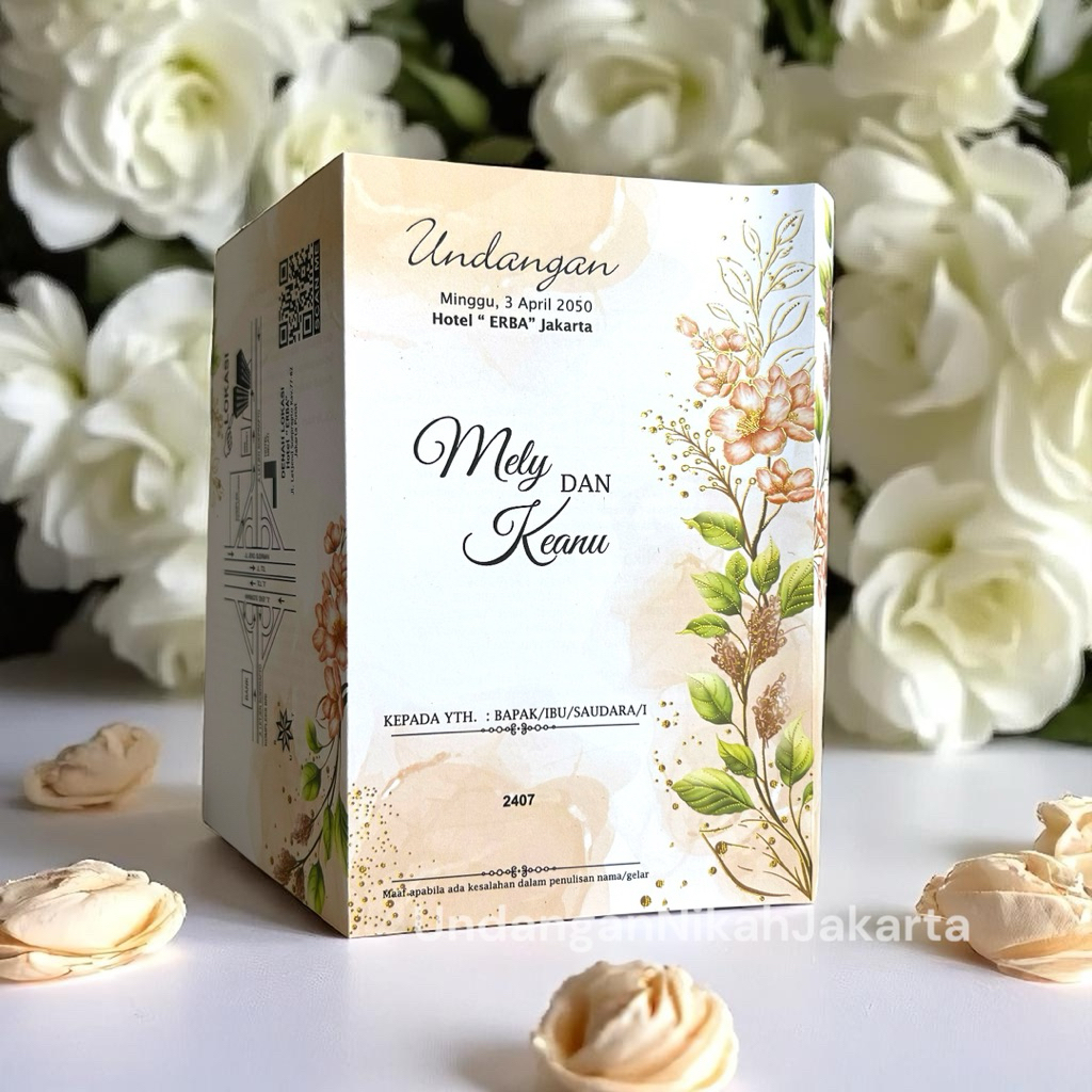 Blangko Undangan Kosong Pernikahan Erba  BLANKO UNDANGAN  MURAH Simple 2407