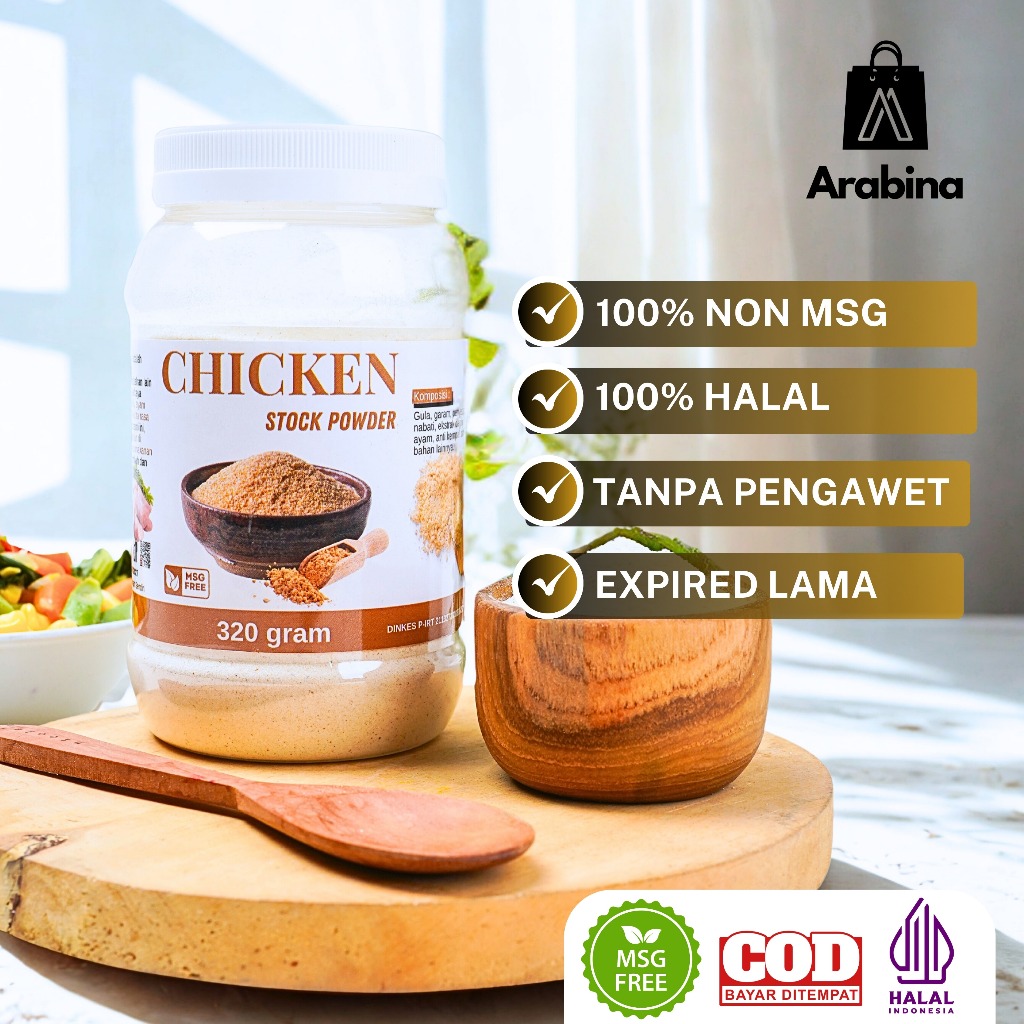 

Arabina Kaldu Ayam 100% Halal Non MSG