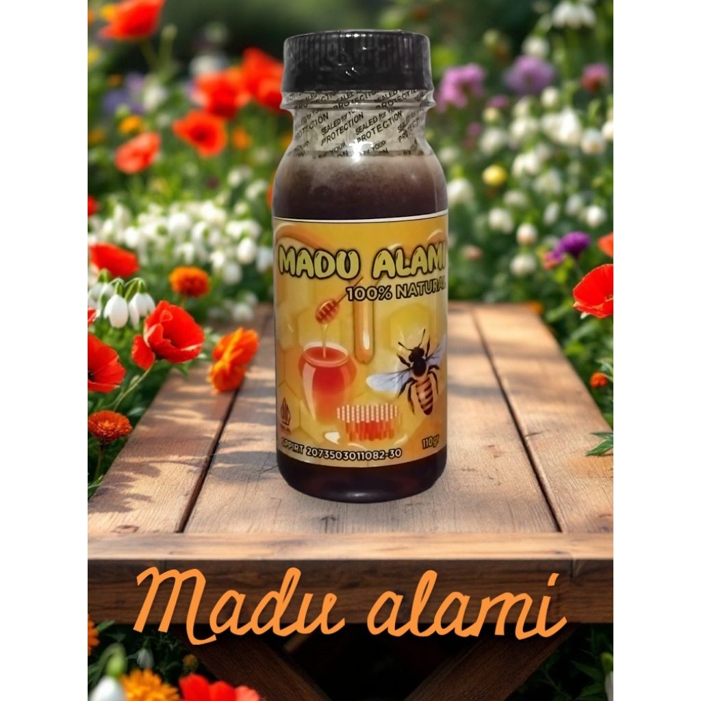 

madu murni natural asli riau kemasan botol 110 gram