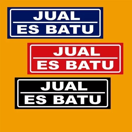 

STIKER VINLY JUAL ES BATU READY STOK - SIAP KIRIM