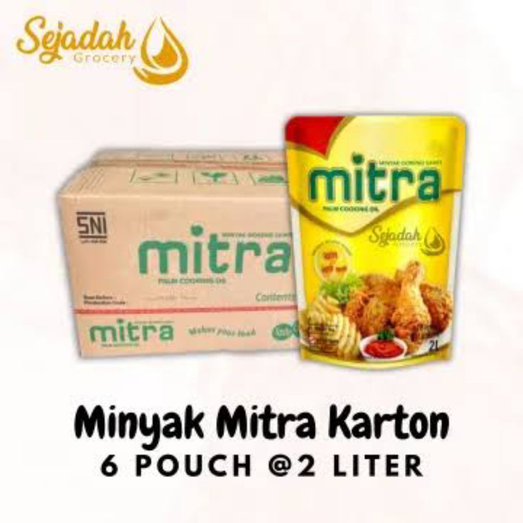 

Minyak Goreng Mitra 2L / Dus isi 6 Pouch