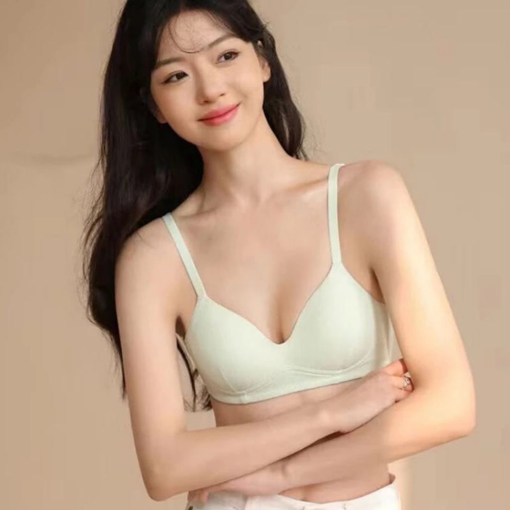 GROSIR 1 LUSIN 6 PCS Bh Bra sport wanita dewasa remaja tanpa kawat tanpa basa polos