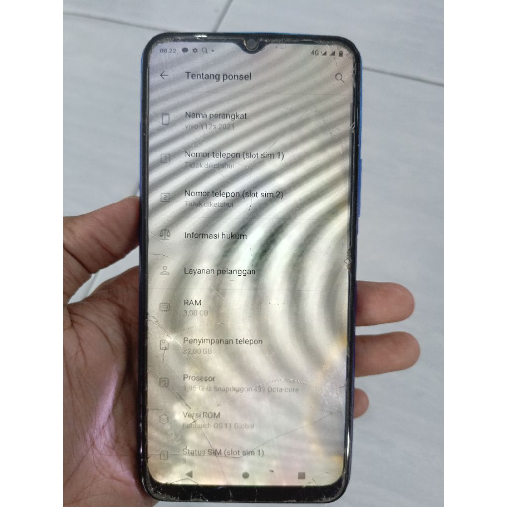 mesin vivo y12s 3/32 unit