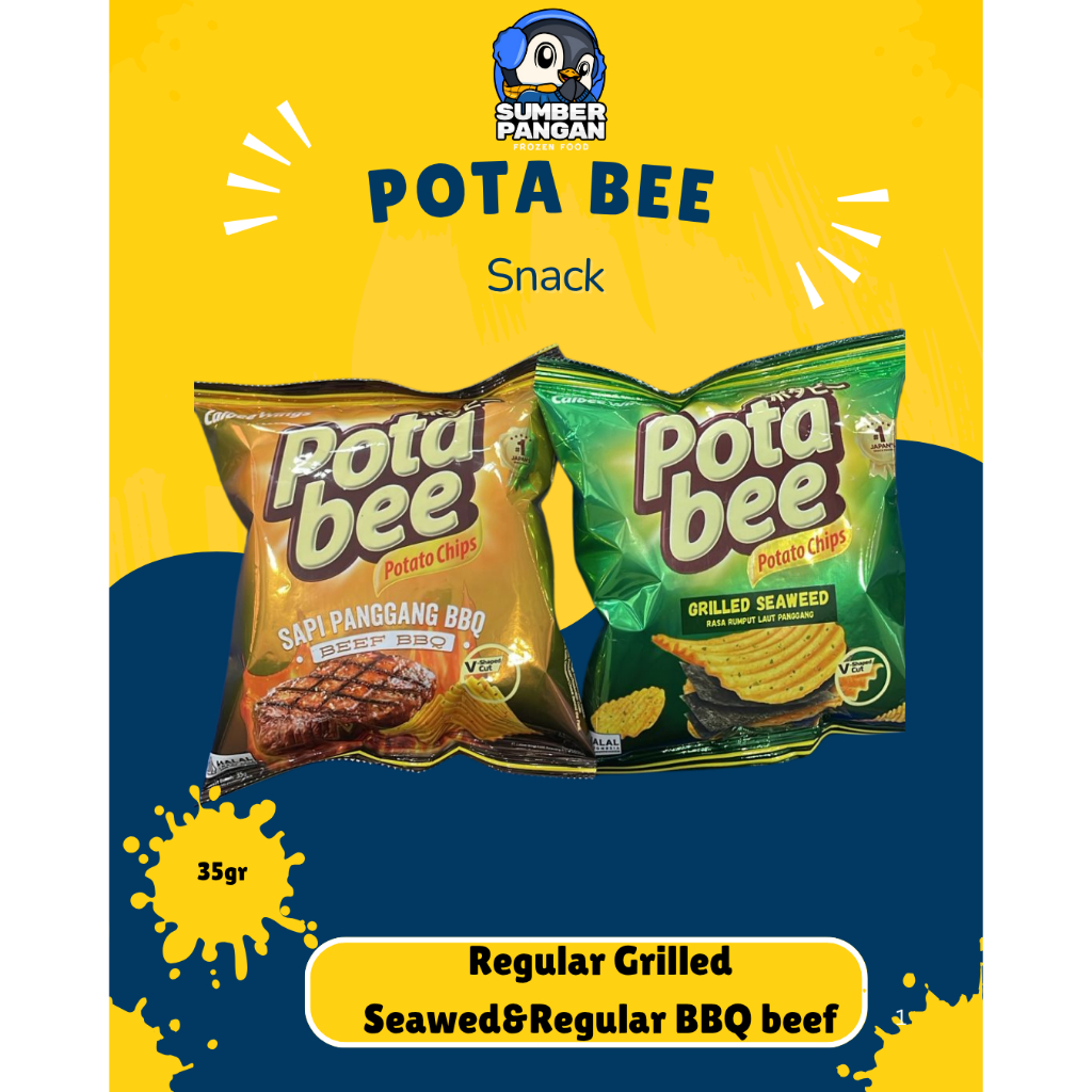 

PotaBee Regular Grilled Seawed 35gr&Regular BBQ Beef 35gr