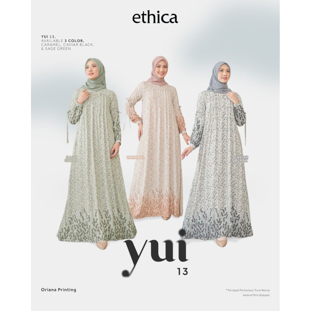 ETHICA GAMIS YUI 13 DRESS MUSLIM TERLARIS ORIGINAL