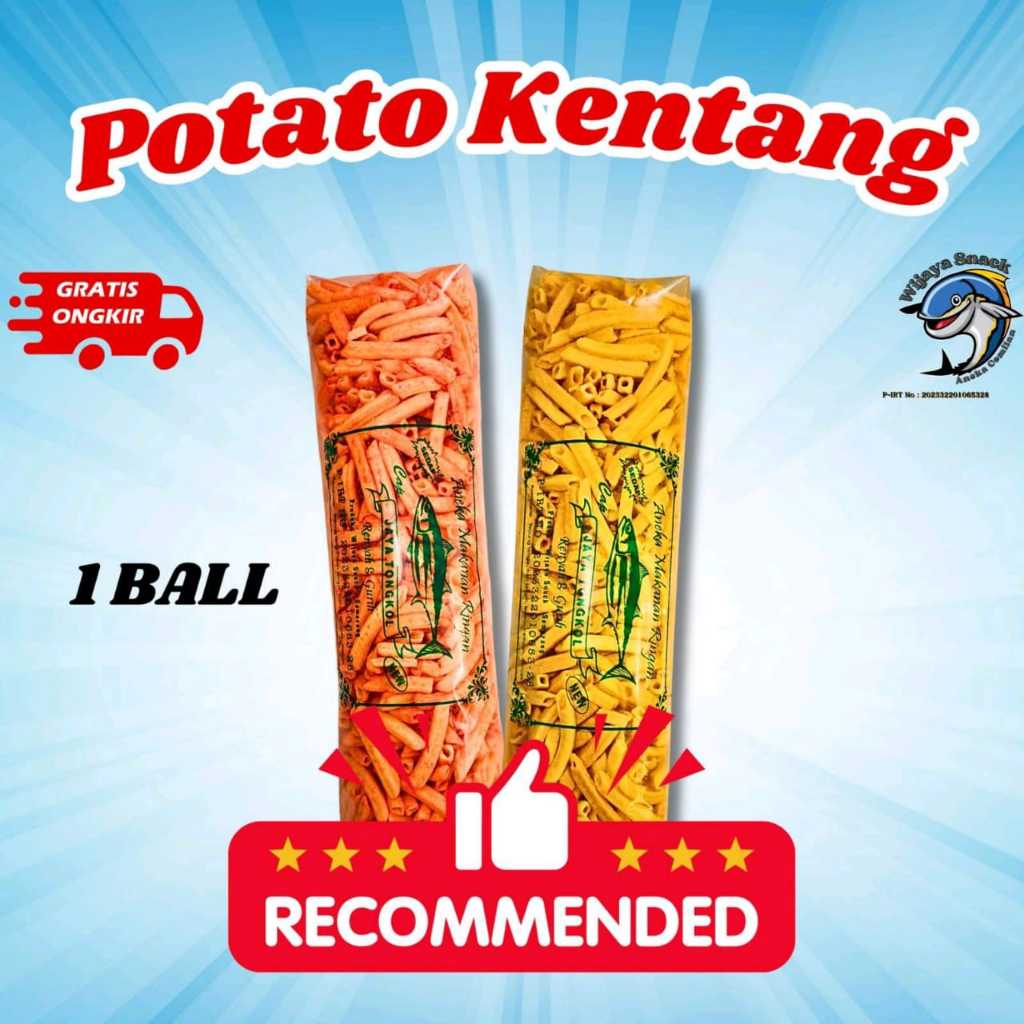 

(1BALL)POTATO SNACK KENTANG GURIH PEDAS MANIS