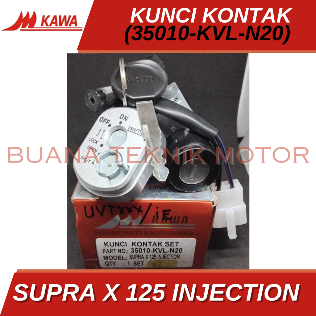 Kunci Kontak Honda SUPRA X 125 INJEKSI [KW 35010-KVL-N20] MERK KAWA