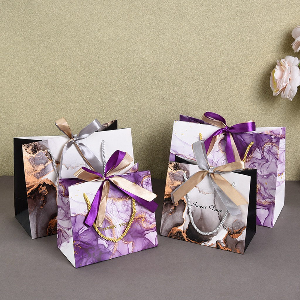 

Delunashop DL1137S Paper Bag Motif malber ungu bunga Daun flamingo Shabby Especially / Paperbag Besar Premium