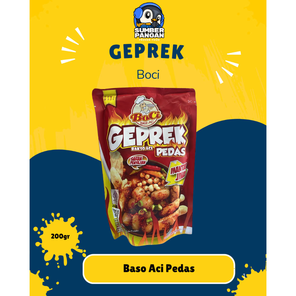 

Boci Geprek baso aci pedas 200gr