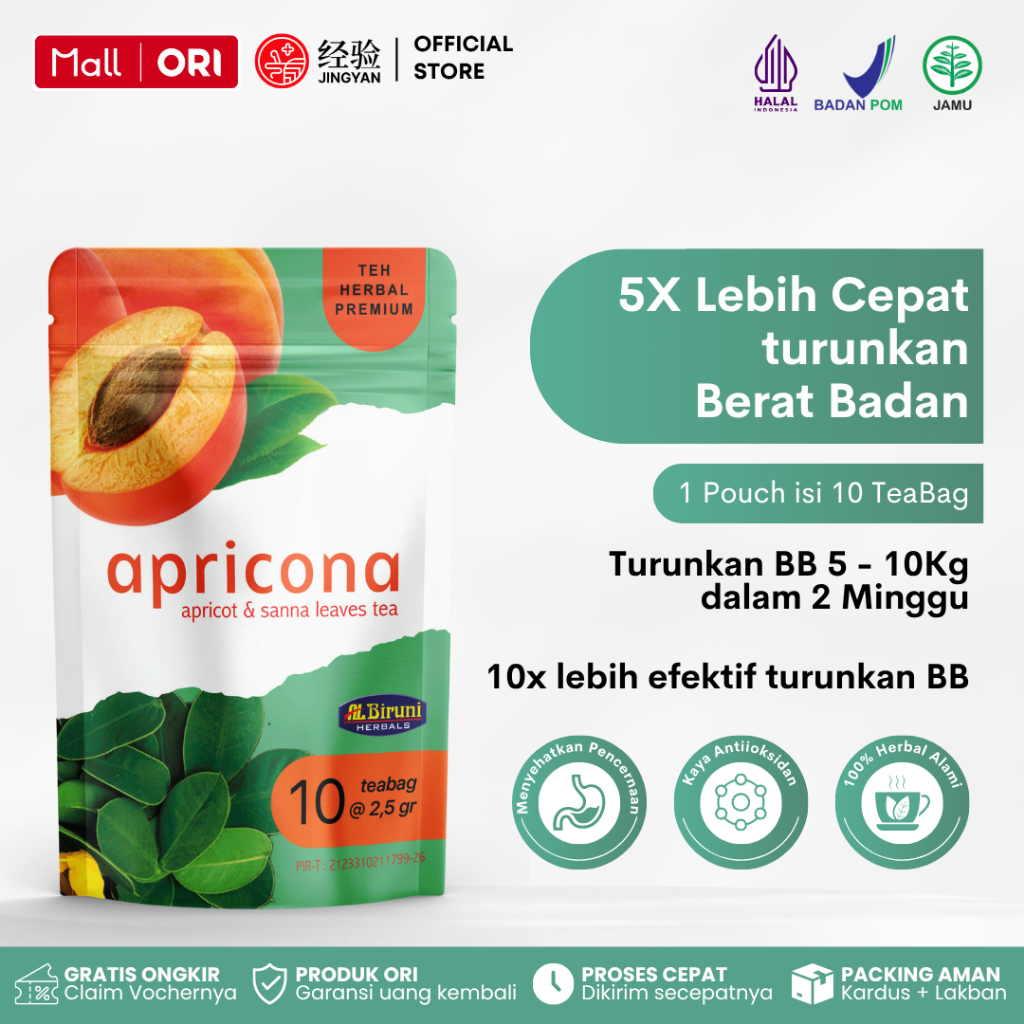 

Apricona Teh Herbal Premium 5x Lebih Cepat Turunkan Berat Badan