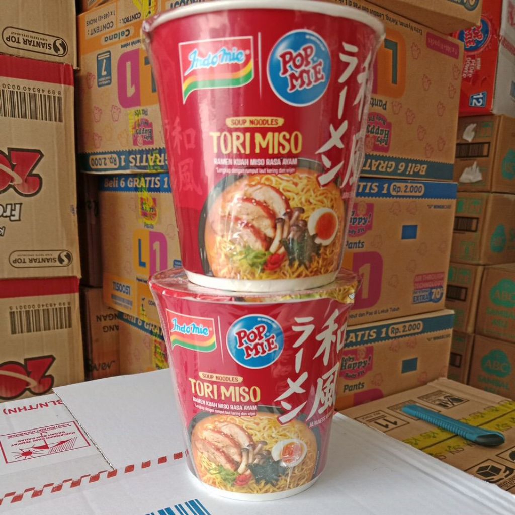 

ramen kuah miso rasa ayam popmie tori miso