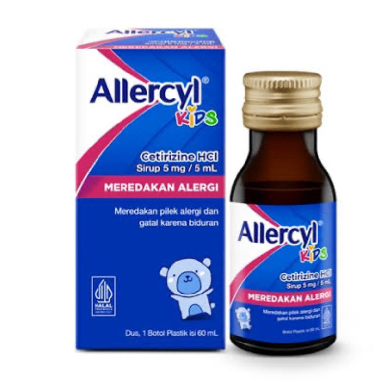 Allercyl Kids Sirup 60 ml - Cetirizine Sirup Anak