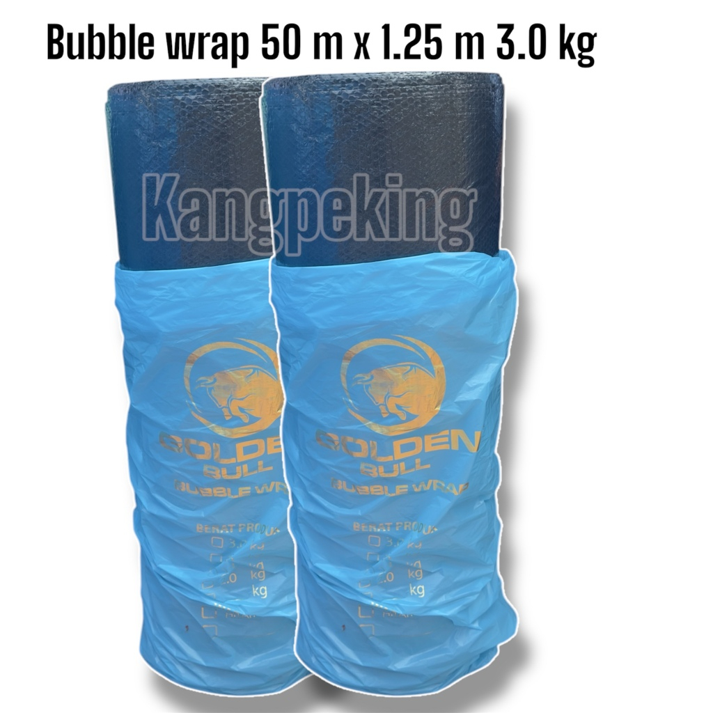 

BUBBLE WRAP ROLL UTUH GULUNGAN BESAR LEBAR 50 m x 125 cm TEBAL PLASTIK POLOS INSTANT SAMEDAY