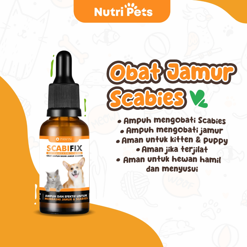 Obat Scabies Anjing Kucing Ampuh Basmi Jamur Scabies SCABIFIX