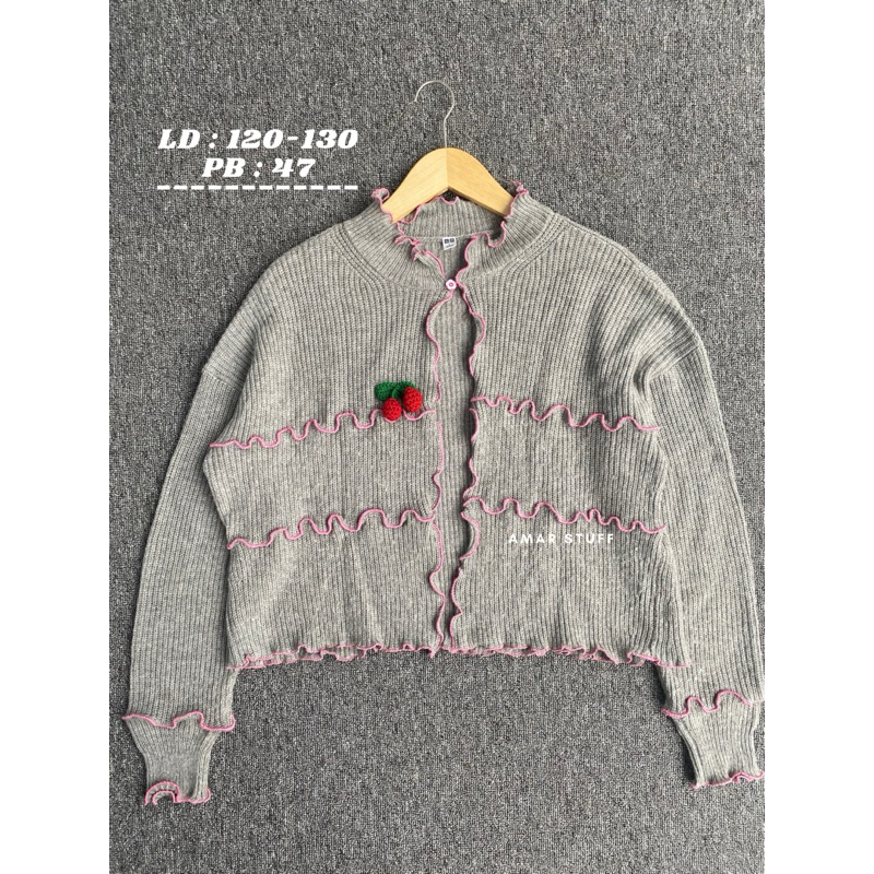Cardigan Crop UNIQLO Size L