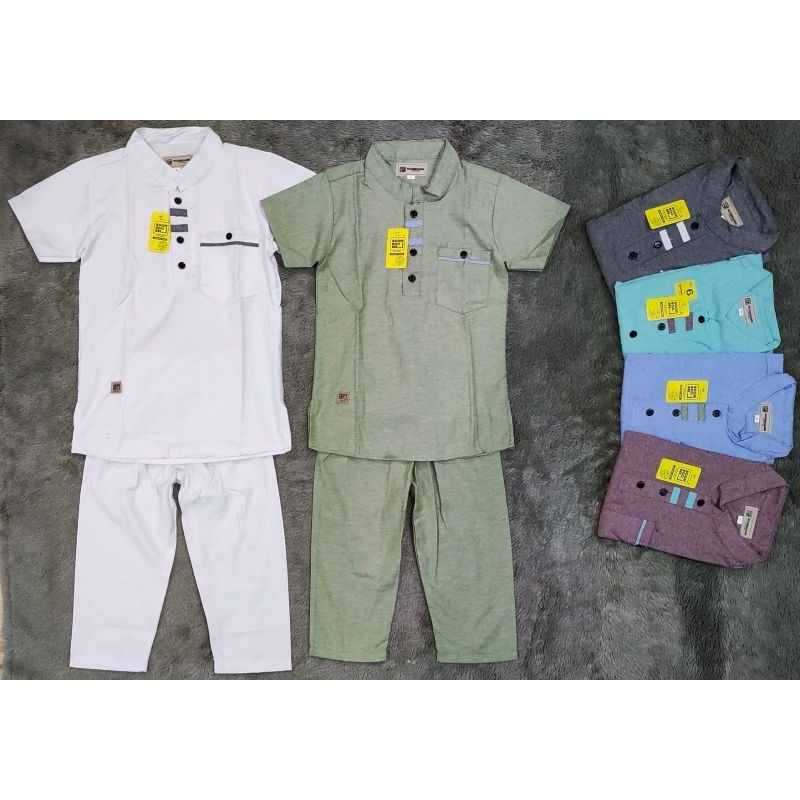 SETELAN KOKO KURTA ANAK OXPORD BOOMBOOBEE USIA 9-12TAHUN