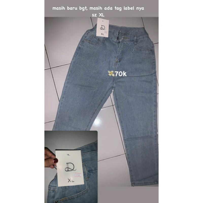 Celana Jeans Luxe Dlabel Baru