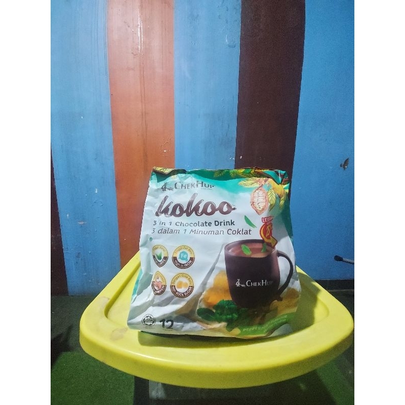 

Chek Hup Kokoo Chocolate Peppermint (12x30gr) Chek Hup Kokoo Chocolate Drink with Peppermint Less Sugar