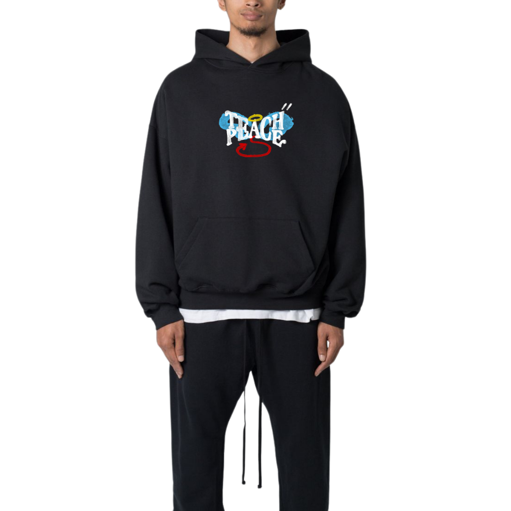 TEACHPEACE - Sweater Hoodie Pria Wanita Simpel | Jaket Hoodie Jumpper Pria TeachPeace