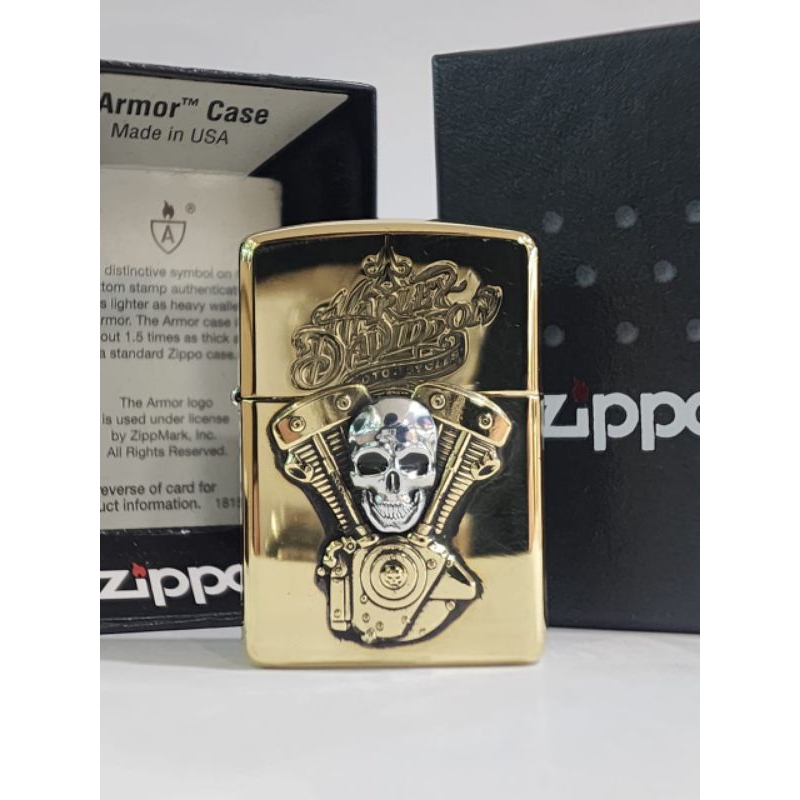 Original Zippo Harley Davidson Armor 2 side
