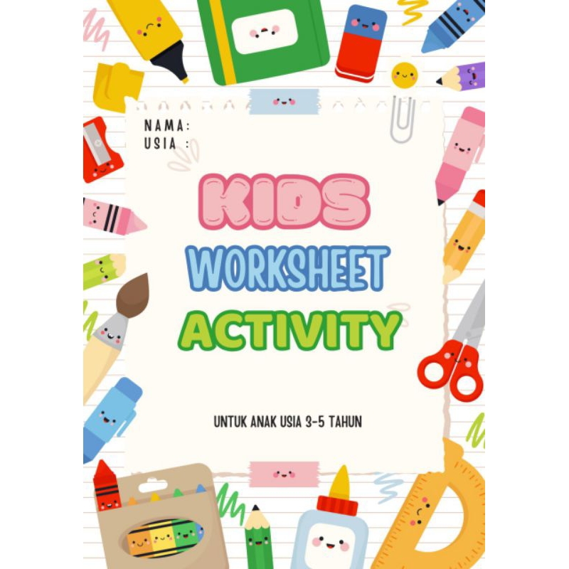 PDF - WORKSHEET ANAK 3-5 TAHUN (Bahasa Indonesia)